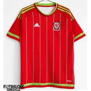Wales 2015 Retro Domácí Dres Krátký Rukáv Wales 2015 Retro Domácí Dres Krátký Rukáv